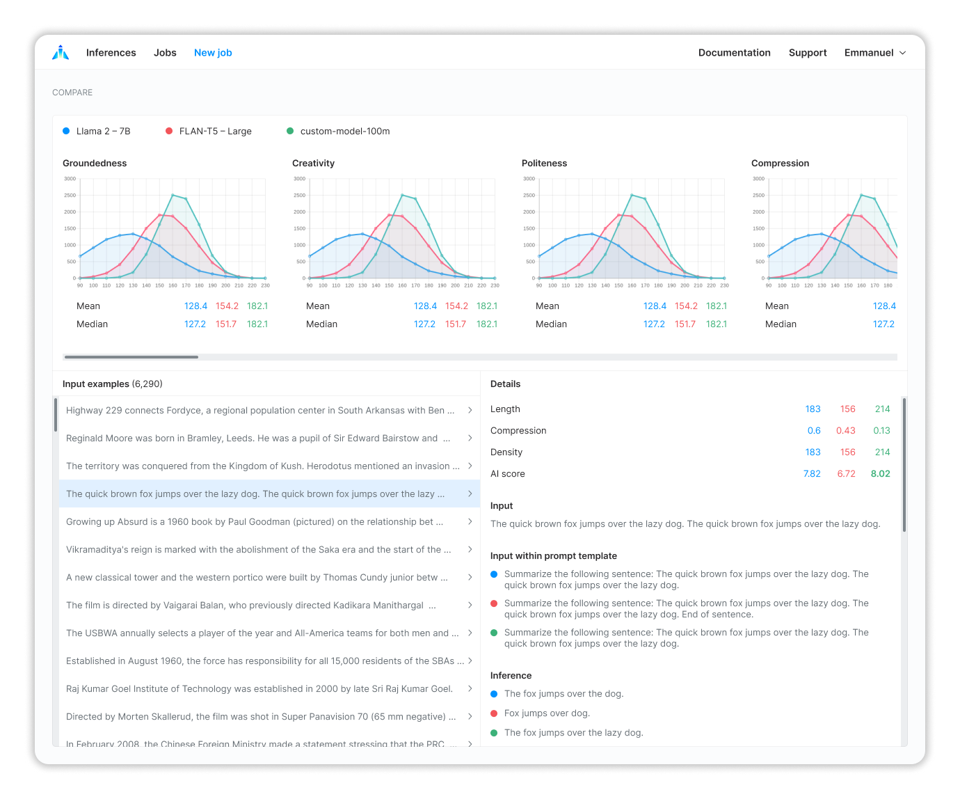 Airtrain's evaluation product